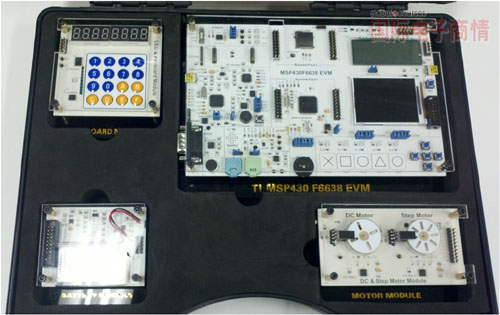 德州儀器中國嵌入式教育者會議，TI 第三方合作伙伴展示的MSP430F6638 EVM板
